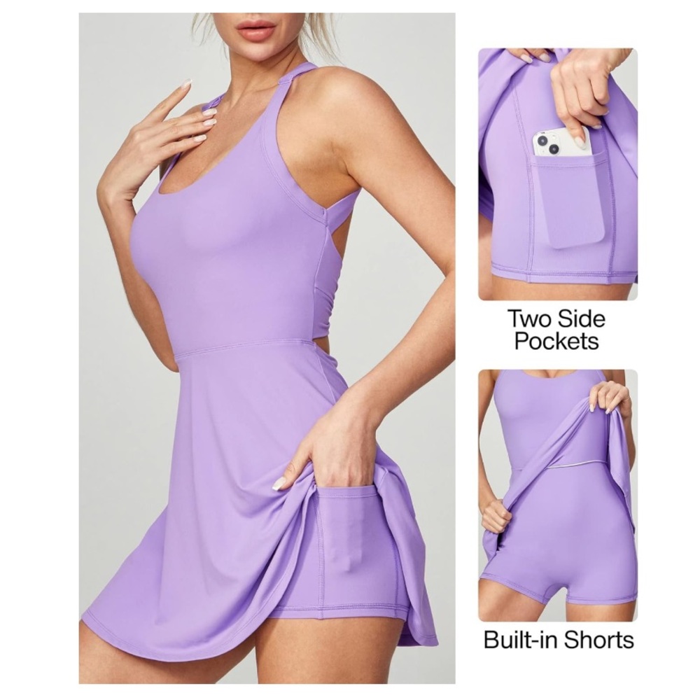 Purple tennis dress